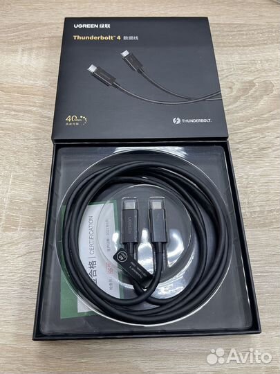 Кабель Ugreen thunderbolt 4 - 2м (USB-C to USB-C)