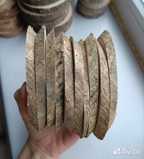 Деревянные спилы, подставки для творчества