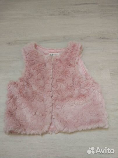 Жилетка меховая H&M, 134-140