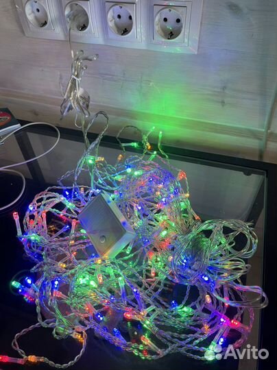 Гирлянда новогодняя штора 1,5 х 1,5 м, 220В