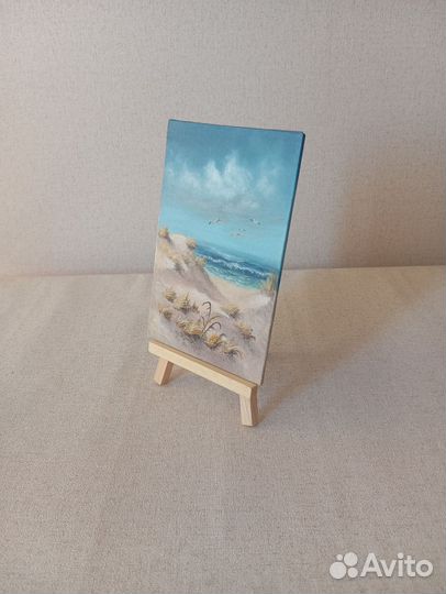 Мини картины маслом Дюны Море Балтика