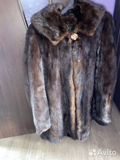Шуба норковая с капюшоном 44 46