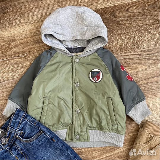 Пакетом Куртка джинсы 68-74 3-6-9 мес одежда для м