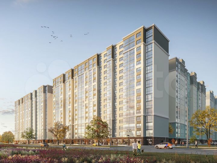 1-к. квартира, 44,9 м², 13/16 эт.