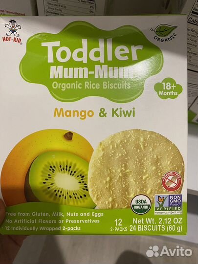 Детское печенье Hot Kid, Toddler Mum-Mum, iherb