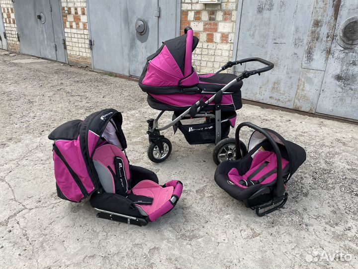 Коляска 3 в 1 Rico Amigo sport lane