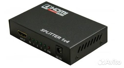 Сплиттер разветвитель Splitter hdmi на 4 порта 108