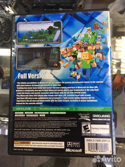 Minecraft на Прошитый Xbox 360
