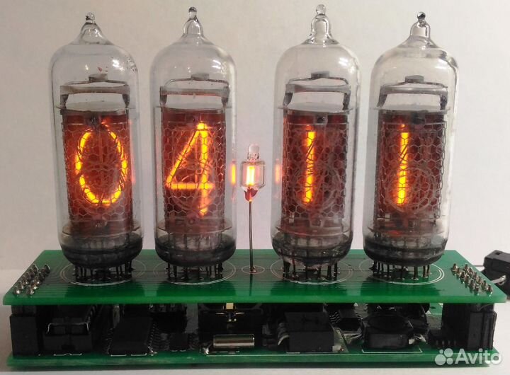 Часы Nixie clock без корпуса на ин-14