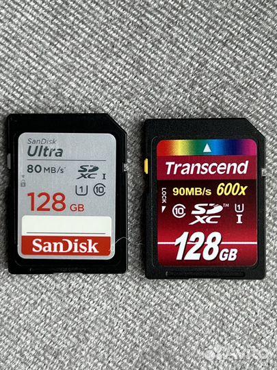 Карта памяти Transcend SD на 128gb