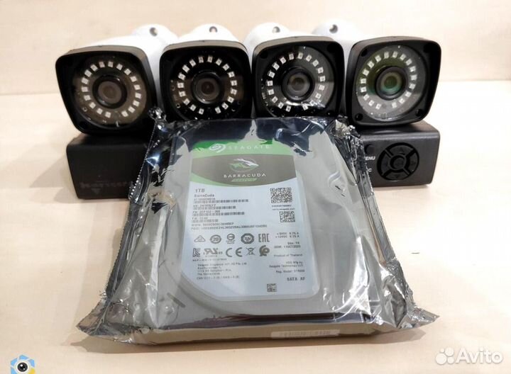 Видеонаблюдение, комплект, установка