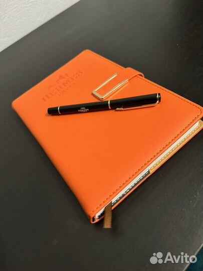 Блокнот Hermes с ручкой
