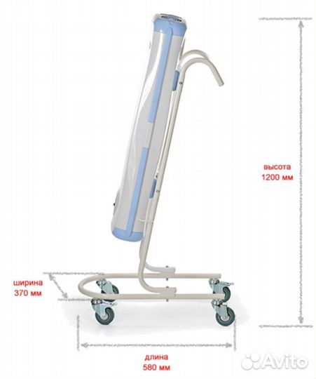 Облучатель-рециркулятор воздуха передвиж. (дезар-4