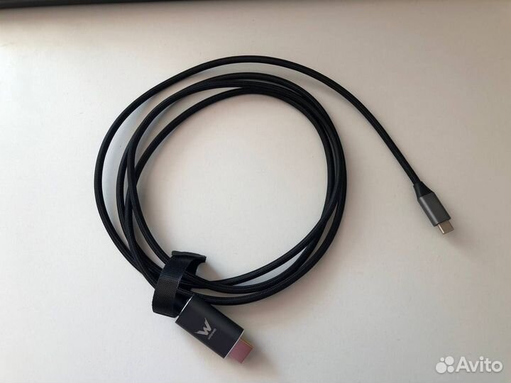 Кабель адаптер Type-C - hdmi 4K 60Hz плетеный 1.8