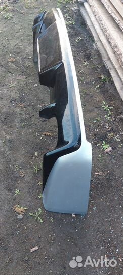 Накладка на задний бампер lancer 10