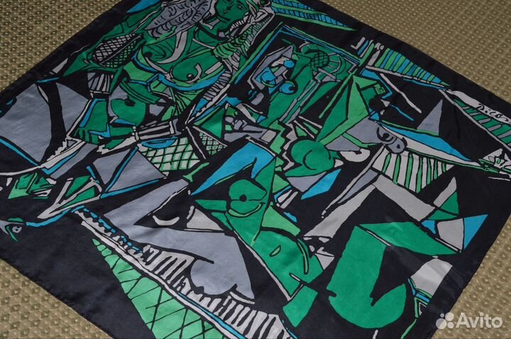 Винтажный шелковый платок Picasso шелк