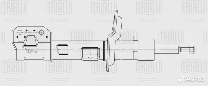 Амортизатор газовый передний левый trialli AG24152