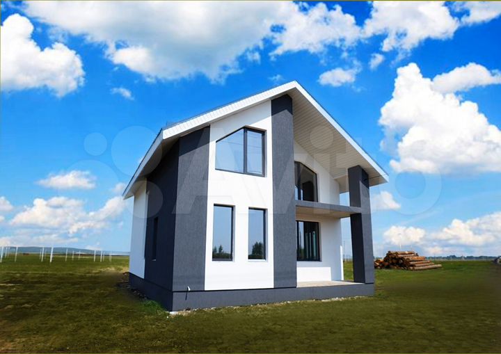 Коттедж 123 м² на участке 6,1 сот.