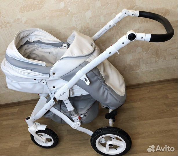 Коляска 2 В 1 adamex barletta carbon 100 экокожа