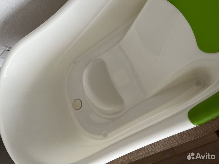 Ванночка для купания roxy-kids с горкой и сливом