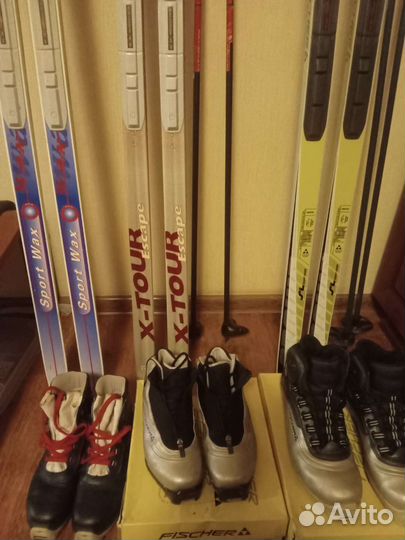 Лыжи беговые fisher, rossignol, tisa