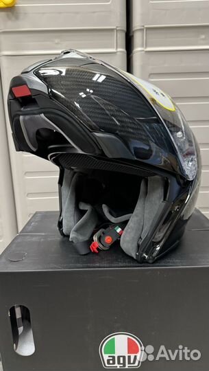 Мотошлем AGV sportmodular glossy carbon