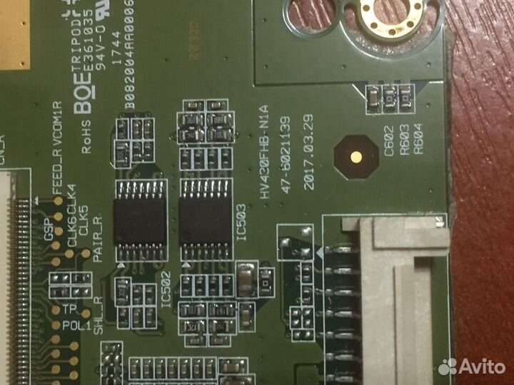 HV430FHB-N1A 47-6021139 t-con samsung ue43j5202au