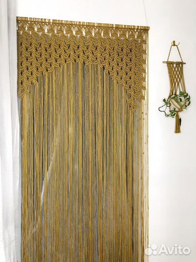 Шторы макраме на заказ для кухни гостиной студии