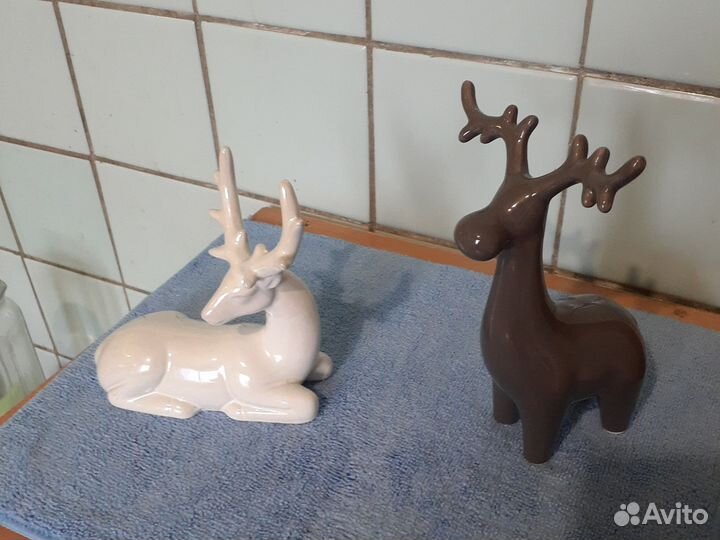 Декоративные фигурки оленей