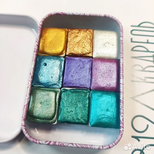 Акварельные краски металлик высокого качества