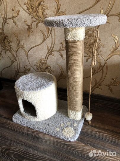 Домик для кошки с когтеточкой новый