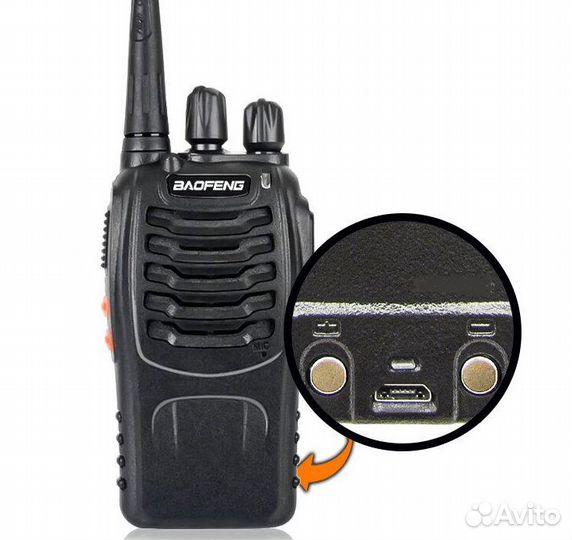 Комплект раций Baofeng BF-888s с Micro USB (2 шт)