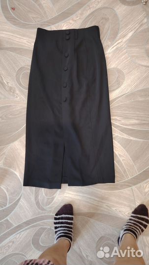 Джинсовая юбка длинная