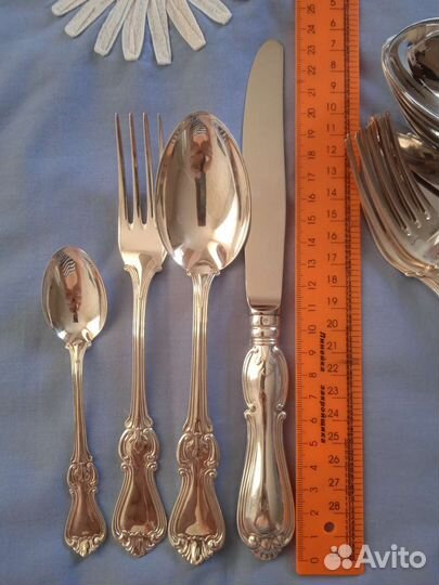 Столовый серебряный комплект 830 проба