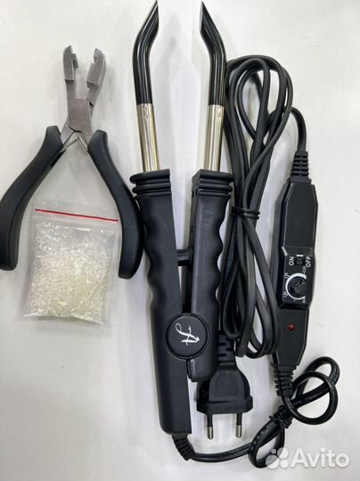 Щипцы для наращивания волос + кератин. Новые