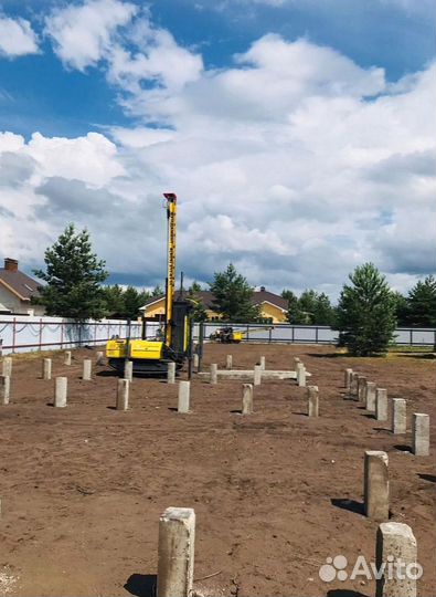 Фундамент на сваях / Сваи железобетонные забивные