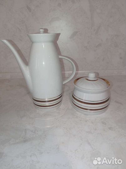 Кофейник и сахарница, Полонский фарфор