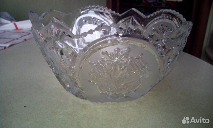 Ваза хрустальная б/у