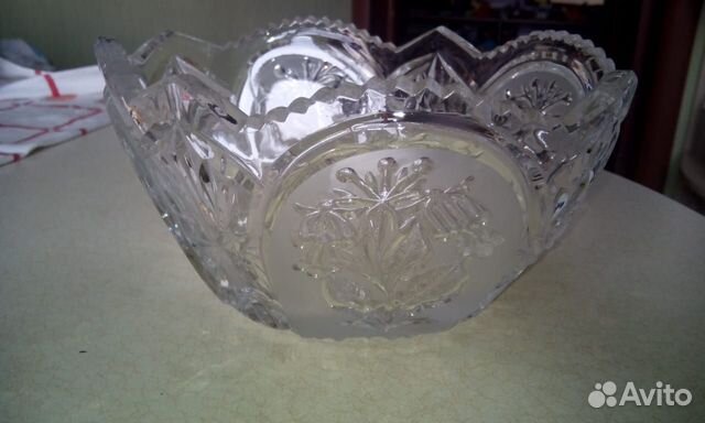 Ваза хрустальная б/у