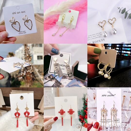 Серьги бижутерия