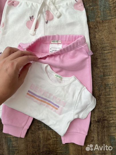 Вещи пакетом на девочку 62 68 benetton sinsay
