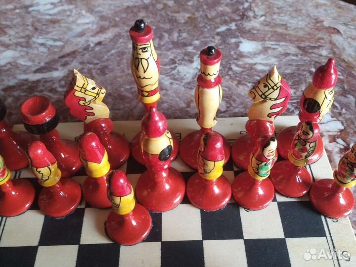 Шахматы коллекционные Хохлома СССР