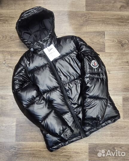 Пуховик moncler мужской глянцевый