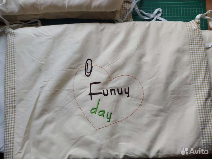 Бортики и конверт в детскую кроватку