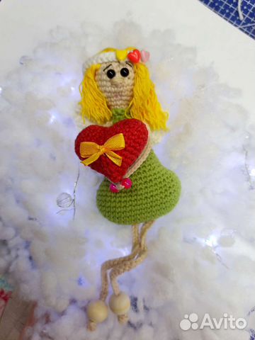 Вязанная игрушка, Валентинка