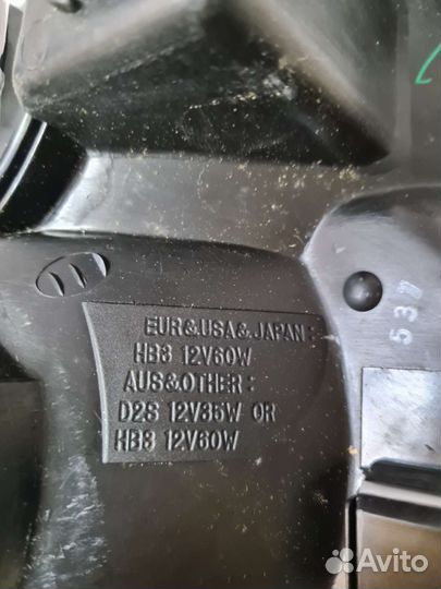 Фара левая под корректор toyota land cruiser 1998