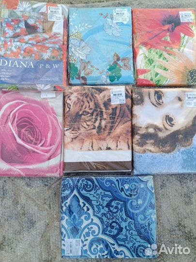 Постельное белье 1.5 спальное новое