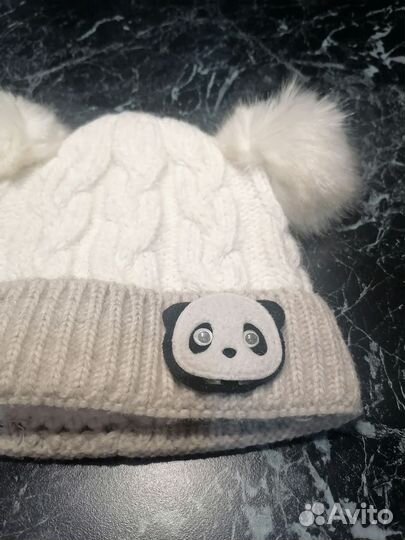 Шапочки теплые д/девочек 5-8 лет