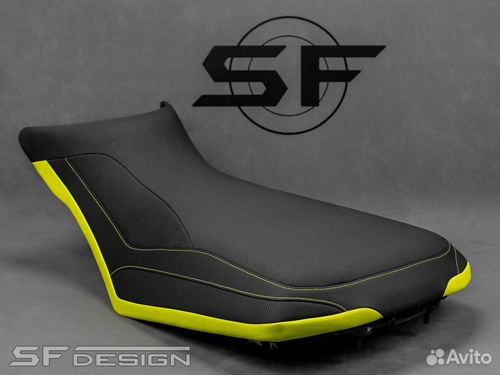 Сиденье Can-Am Outlander Green Traces Black Fast