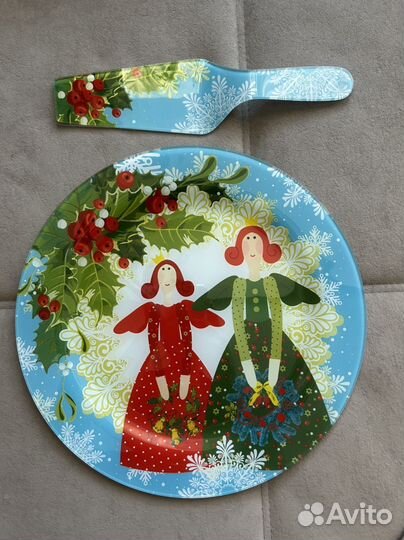 Блюдо для торта с лопаткой